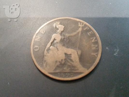 one penny 1897 Vicroria
